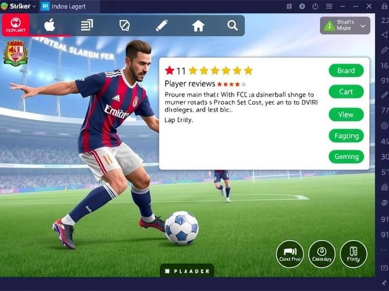 Striker Champion Indore gameplay screenshot showing football action